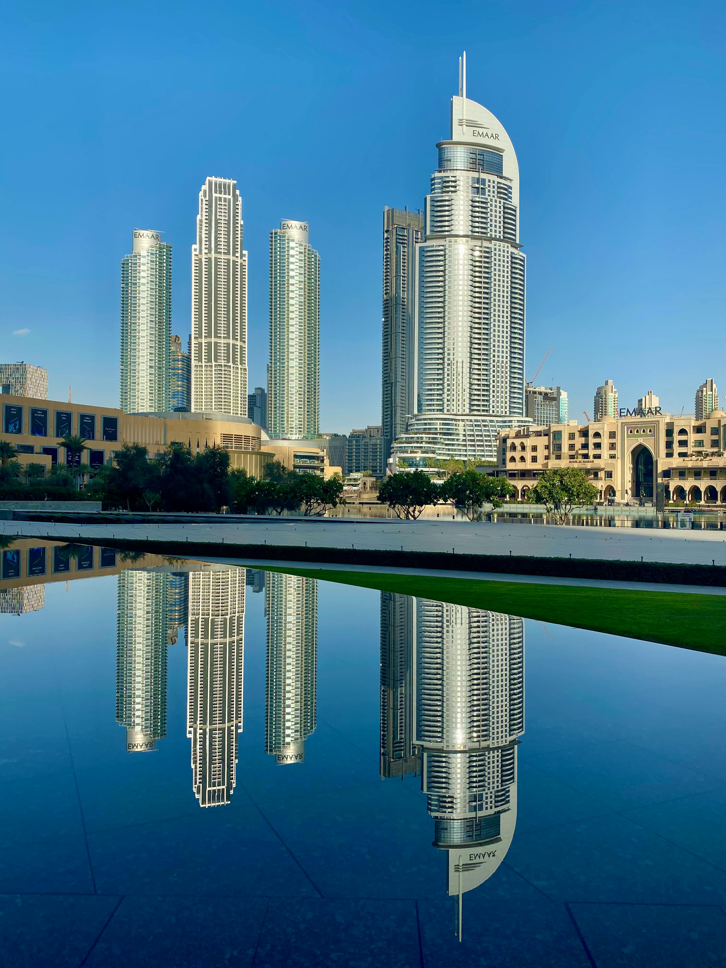 Energy facility at dusk
